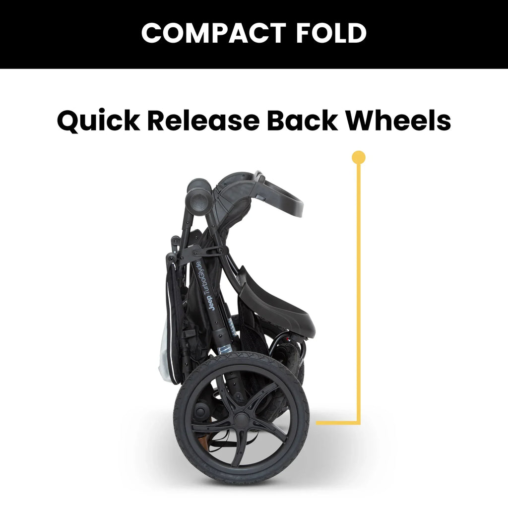 Jeep TurboGlyde Jogging Stroller by Delta Children, Black