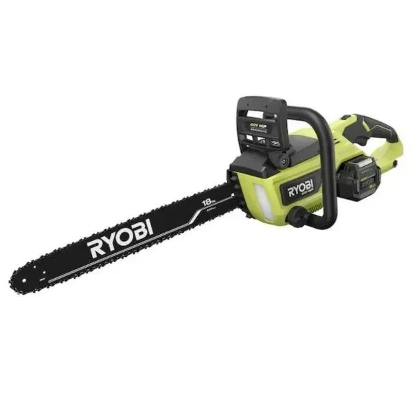 Ryobi 18 40V Cordless Chainsaw Kit with Battery & Charger, Green