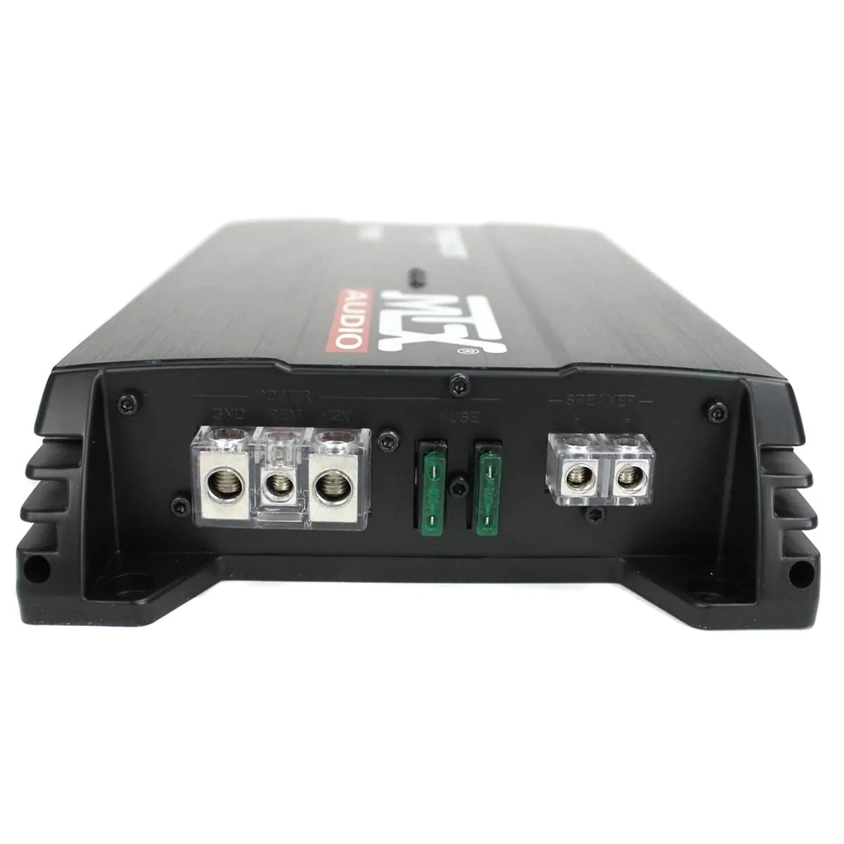 MTX Terminator Dual Loaded 12in 1200W Car Subwoofer Enclosure With Amplifier And 8-Gauge Amp Kit