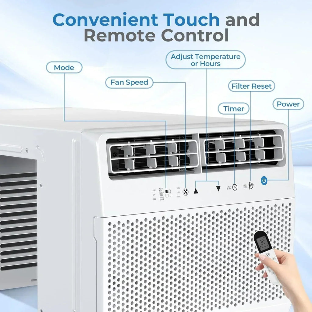 Antarctic Star U-shaped window air conditioner 12000 BTU Ultra-quiet window air conditioner Cools