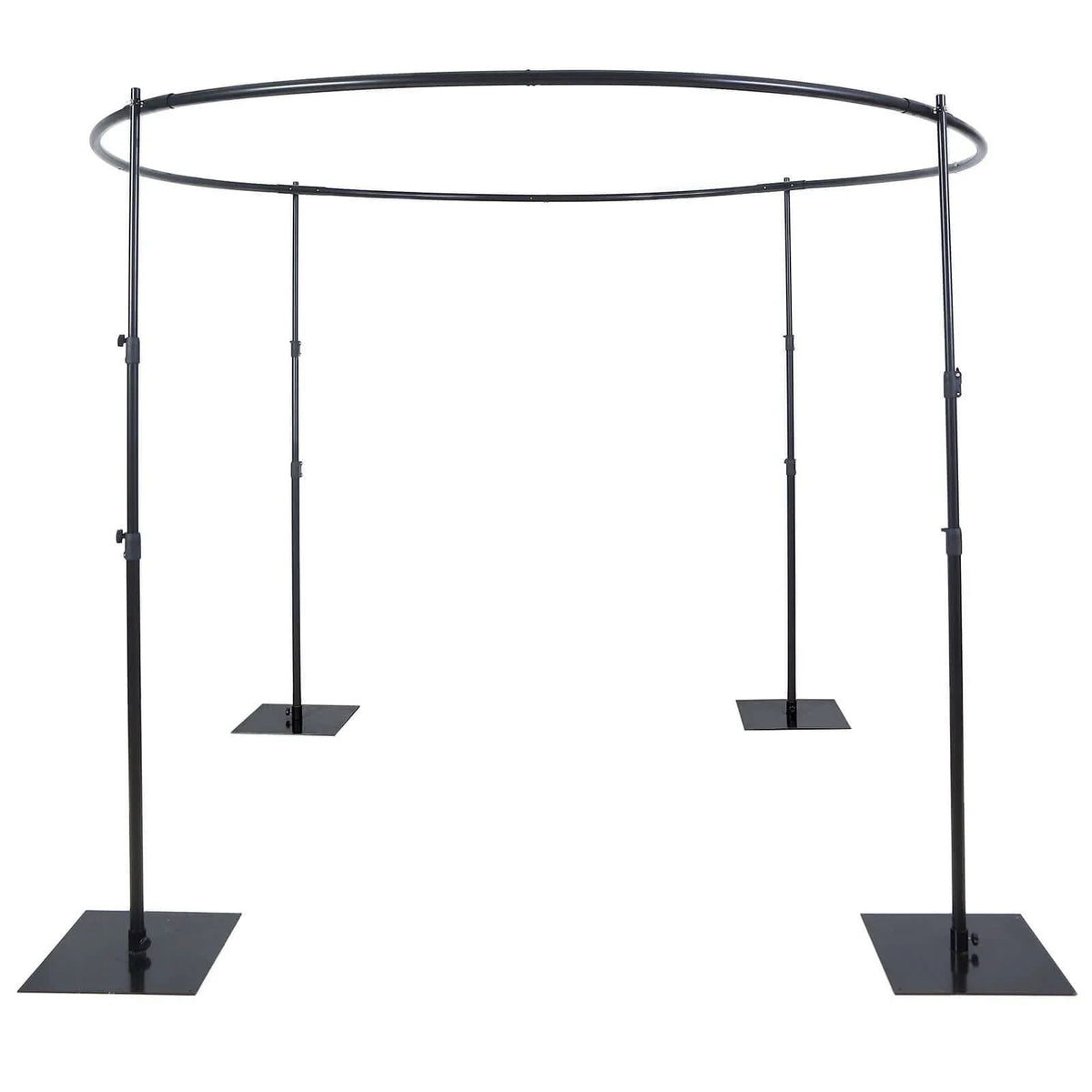 Efavormart 10ft | 4 Post Gold Metal DIY Photography Backdrop Stand, Wedding Arch Canopy Tent