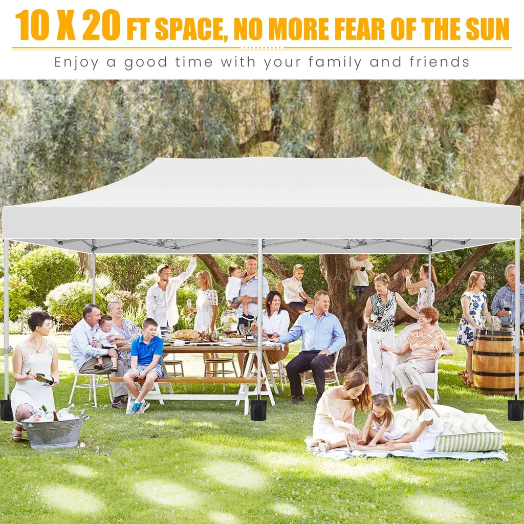Hoteel 10x15 Heavy Duty Canopy Tent with 4 Sidewalls,Pop up Canopy for Parties Wedding,Commercial Easy up Gazebo with Roller Bag,UV 50+ &,Black
