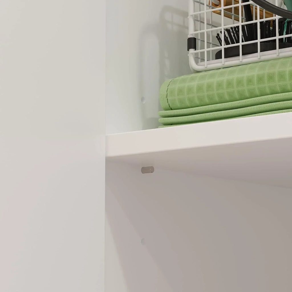 Storage cabinet with laundry basket, display cabinet