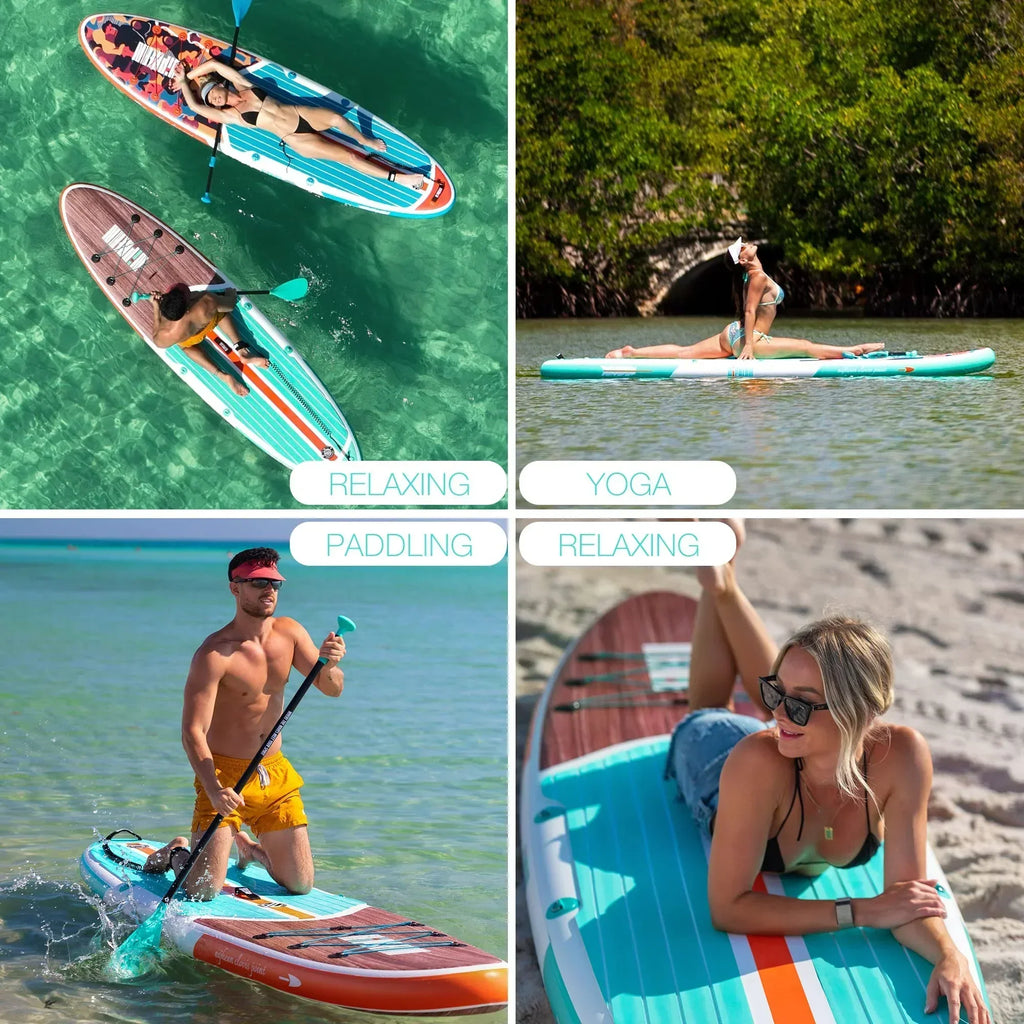 Niphean Inflatable Stand Up Paddle Board with SUP Accessories
