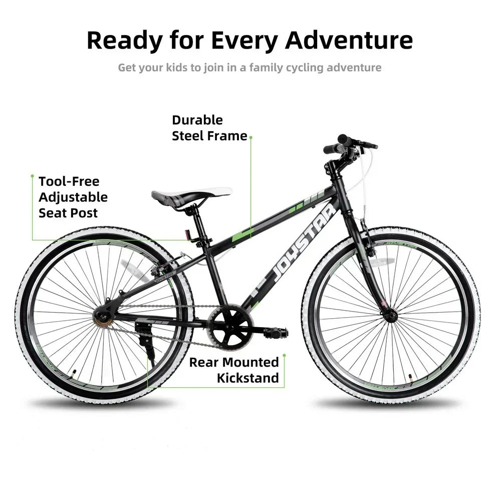 JOYSTAR Lubbock 20" 24" Kids Mountain Bike Single Speed Bicycle