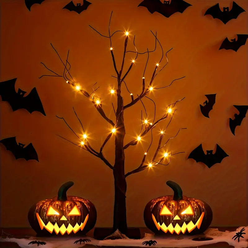 Spooky GlowTree™ - Halloween LED Birch Tree